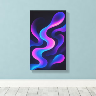 Neon-Träume Abstrakte Wandkunst Moderne Farbigke Leinwanddruck