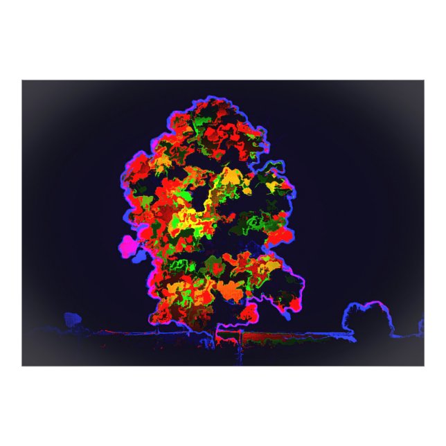Neon Tree Explosion Fotodruck (Vorne)