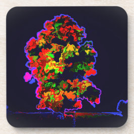 Neon Tree Explosion Getränkeuntersetzer