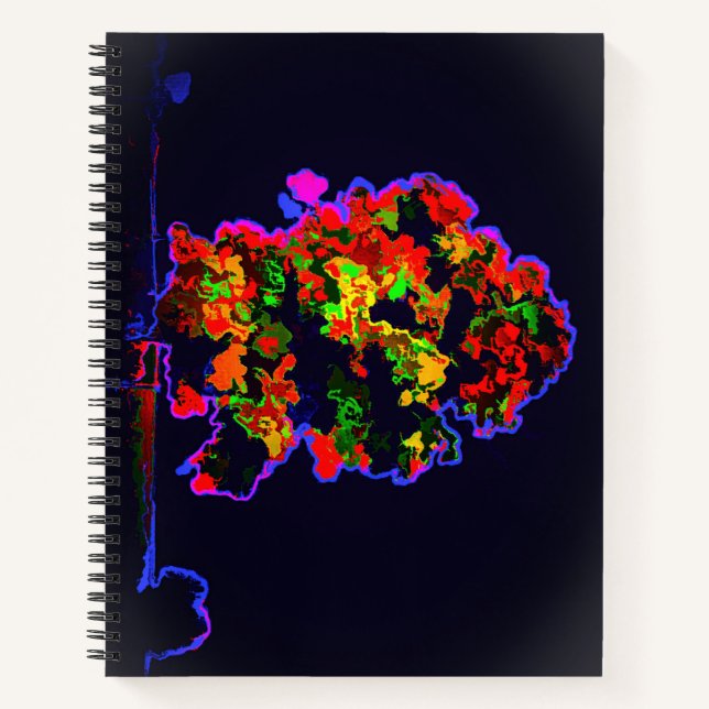 Neon Tree Explosion Notizbuch (Vorderseite)