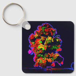 Neon Tree Explosion Schlüsselanhänger