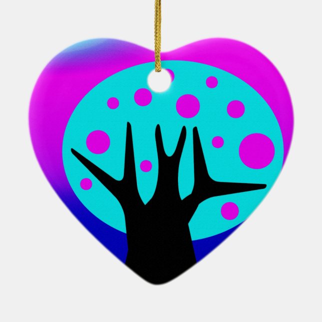 Neon Tree Keramik Ornament (Hinten)