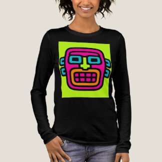 Neon Tribal Vibe - Women's Bold Graphic T-Shirt Tri-Blend Shirt