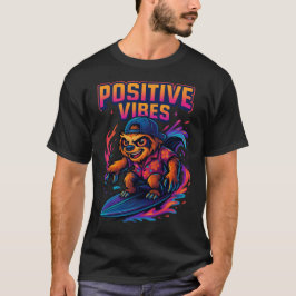 Neon Tropical Cartoon Design T-Shirt