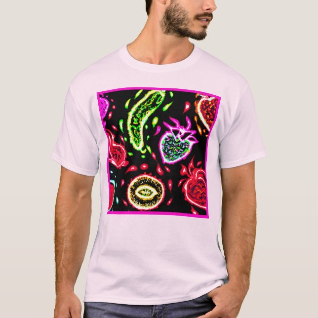 Neon Tropical Obstmuster Art. Jetzt kaufen T-Shirt (Vorderseite)
