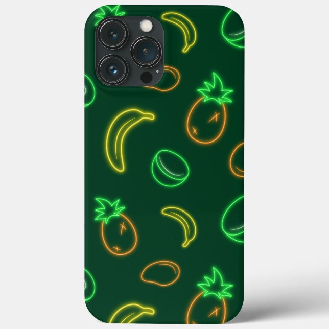 Neon-Tropisches-Fruchtmuster iPhone 13 Pro Max Hül Case-Mate iPhone Hülle (Rückseite)