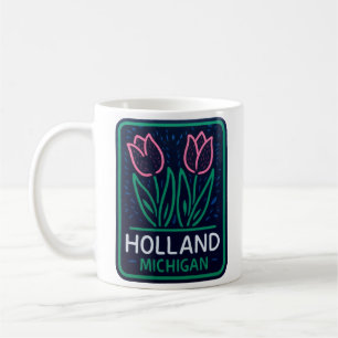 Neon-Tulpen Holland Michigan Kaffeetasse