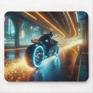 Neon Tunnel Race Mousepad