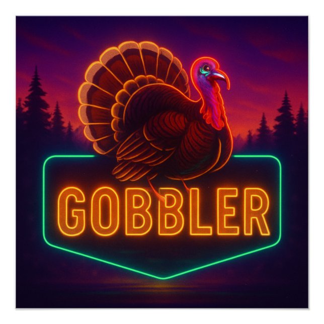 Neon Turkey Poster (Vorderseite)