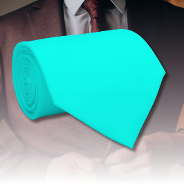 Neon Türkis Solid Color | Classic Krawatte