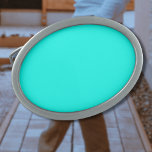 Neon Türkis Solid Color | Classic Ovale Gürtelschnalle<br><div class="desc">Neon Turquoise - Die zeitlose Faszination des Solid Color Design: Eine faszinierende Mischung aus klassischer Form und eleganter Einfachheit. Dieses Design ist eine Feier des Powers und der Schönheit in einem Single, markante Farbe gefunden. Die solide Farbgestaltung zeichnet sich durch ihre raffinierte Eleganz aus und macht sie zu einem idealen...</div>