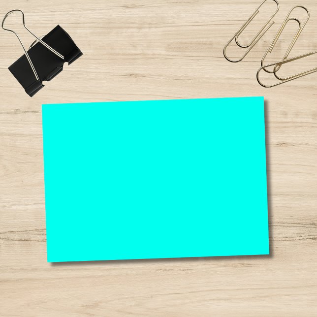 Neon Türkis Solid Color | Classic Post-it Klebezettel (Von Creator hochgeladen)