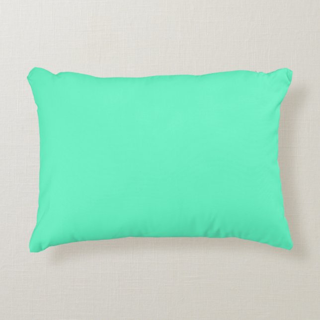 Neon Turquoise Dekokissen (Vorderseite)