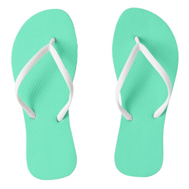 Neon Turquoise Flip Flops (Fußbett)