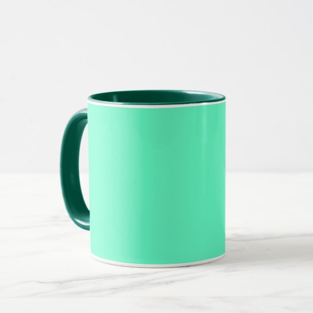 Neon Turquoise Tasse (Vorderseite Links)