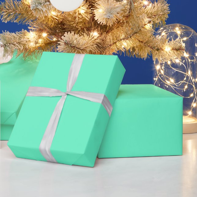 Neon Turquoise Wrapping Paper Geschenkpapier (Feiertage)