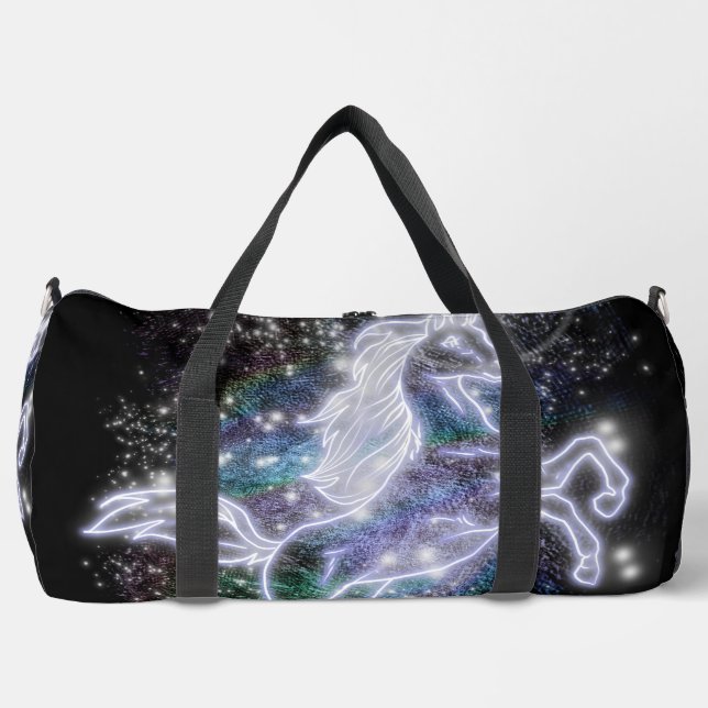 Neon Unicorn Duffle Bag (Vorderseite)