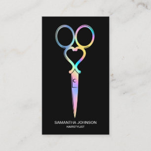 Neon Unicorn Friseursalon Visitenkarte