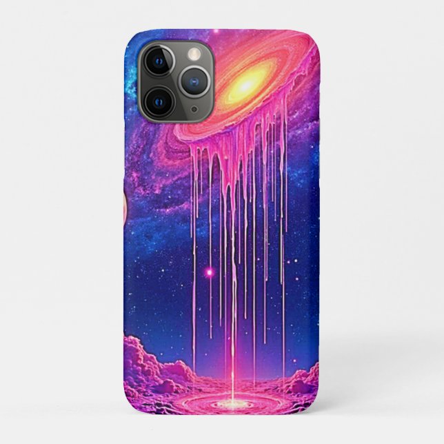 Neon-Universum: Triefender Sternenlicht Case-Mate iPhone Hülle (Rückseite)