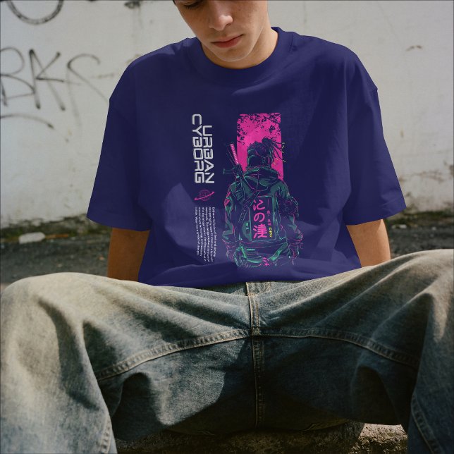 Neon-Urbaner Cyborg T-Shirt (Von Creator hochgeladen)