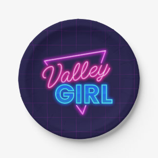 Neon Valley Girl Pappteller