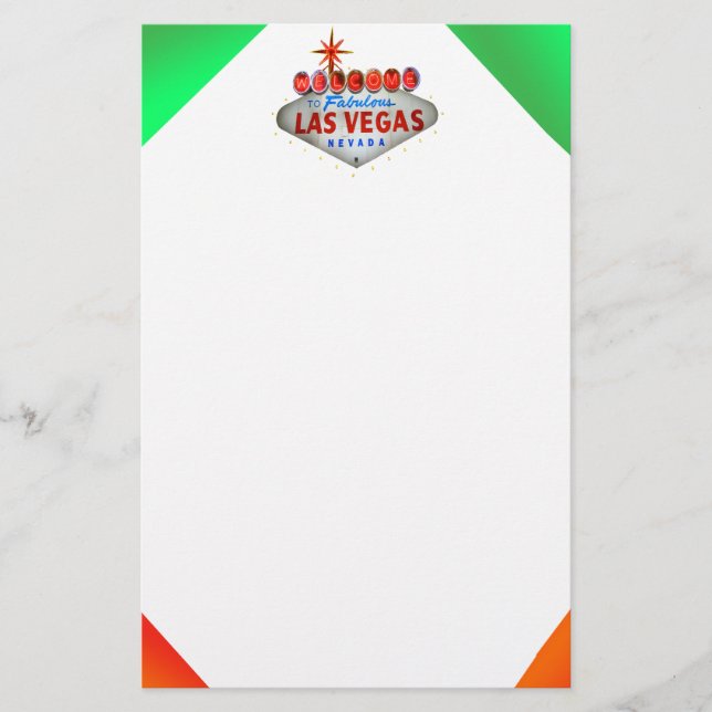 Neon Vegas Stationery Briefpapier (Vorderseite)