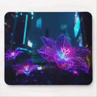 Neon Veins Glowing Mouse Pad | Bioluminescent Mousepad