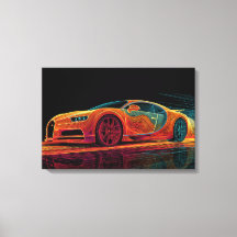 Neon Velocity | Automobilkunst (61 cm x 40,6 cm)