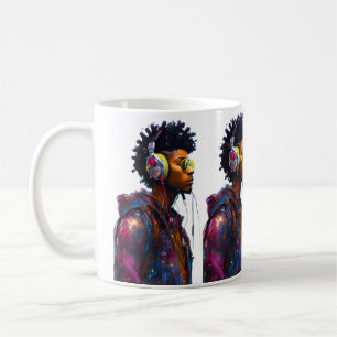 Neon Vibes: Der künstlerische Schlag der Straßen Kaffeetasse