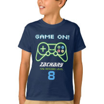 Neon Video Game Arcade Birthday Shirt