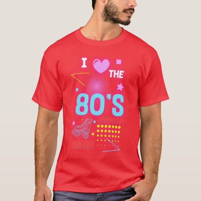 Neon Vintage Geek girl T-Shirt (Vorderseite)