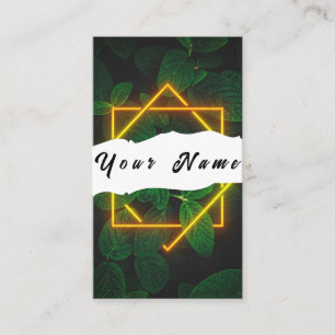 Neon Visitenkarte
