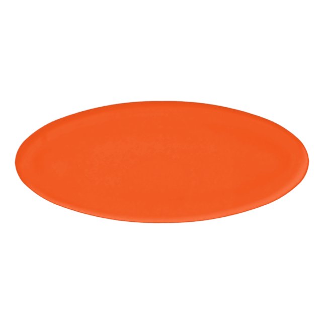 Neon, Vivid Orange Cornhole Set Namenschild (Vorderseite)