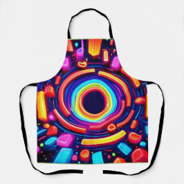 Neon Vortex Odyssey Schürze