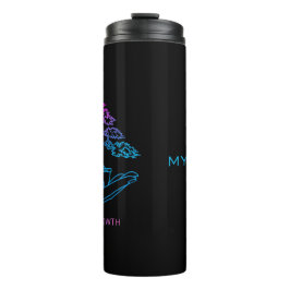 Neon-Wachstums-Bonsai | Personalisierte ästhetisch Thermosbecher