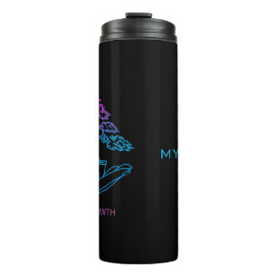 Neon-Wachstums-Bonsai Personalisierte ästhetisch Thermosbecher