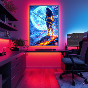 Neon Warlord - Wächter des blauen Mondes Poster