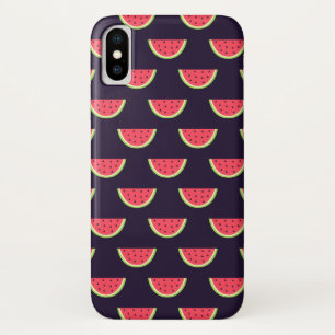 Neon Watermelon auf Lila Muster Case-Mate iPhone Hülle
