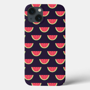 Neon Watermelon auf Lila Muster Case-Mate iPhone Hülle