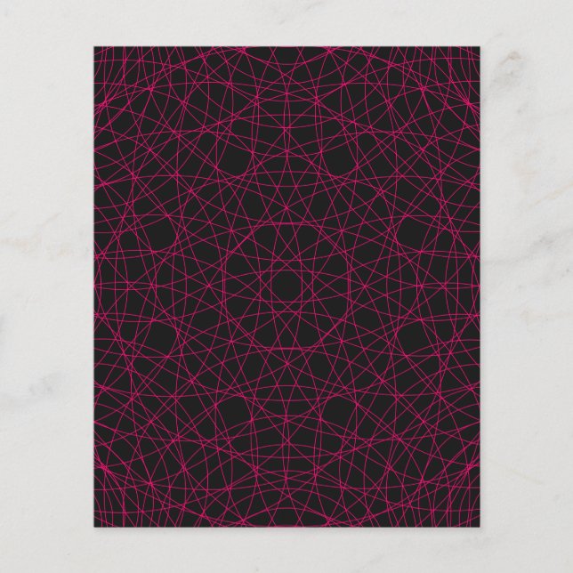 Neon Web Pattern Moderner Flyer - individuell anpa (Vorne)