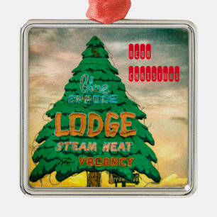 Neon-Weihnachtsbaum-Ornament Ornament Aus Metall