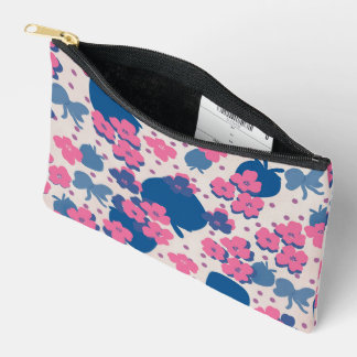 Neon-Wilde-Blumen-Erdbeere Zubehörtasche