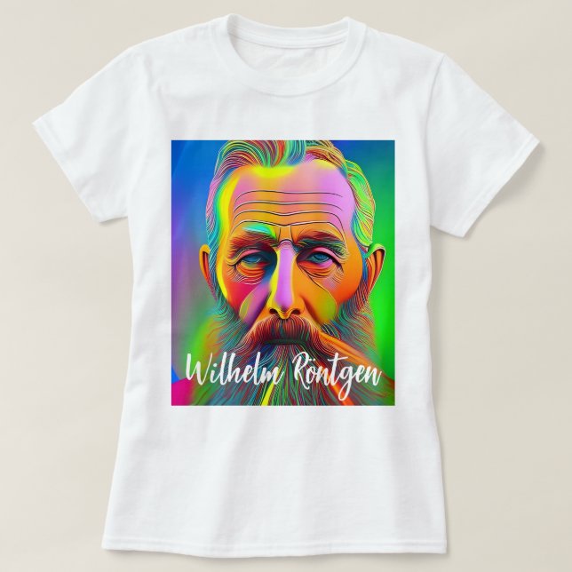 Neon Wilhelm Röntgen T-Shirt (Design vorne)
