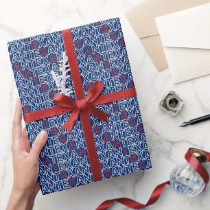 Neon Wrapping Paper von Red and White TEXAN Geschenkpapier