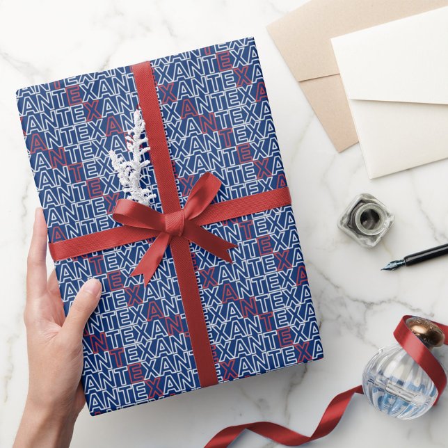 Neon Wrapping Paper von Red and White TEXAN Geschenkpapier (Von Creator hochgeladen)