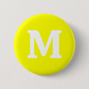 Neon Yellow Solid Color Button