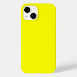 Neon Yellow Solid Color Case-Mate iPhone 14 Hülle