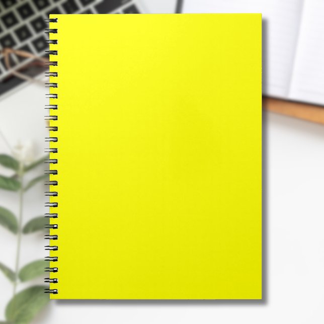 Neon Yellow Solid Color | Classic Notizblock (Von Creator hochgeladen)