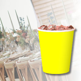 Neon Yellow Solid Color | Classic Pappbecher