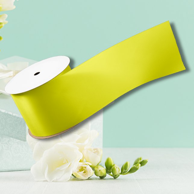 Neon Yellow Solid Color | Classic Satinband (Von Creator hochgeladen)